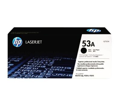 Black hp 53a toner cartridge - (q7553a) Cartridges, Ink Toners & Ink Tank (CISS)