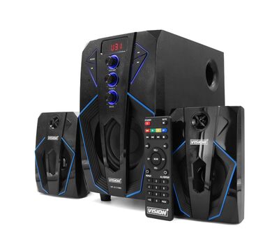 Vision plus 2.1ch speaker with subwoofer bluetooth 45 watts rms - black Speakers & woofer