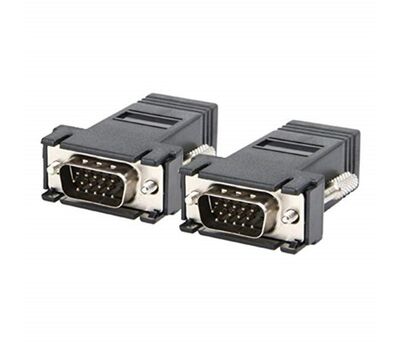 Rj45 vga extender adapter, vga 15 pin male to rj45 female network cable connector Adapters