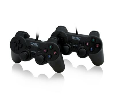 Twin double usb shock controller game pad joystick Computer Accessories