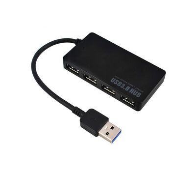 Usb 3 hub, 4 ports super speed usb 3 hub splitter with on off switch with 1 usb charging port Computer Accessories